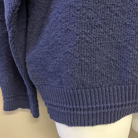 Scottish Isle Men’s Navy Embroidered Golf Crewneck Sweater by Bernette-Lg - Picture 9 of 16